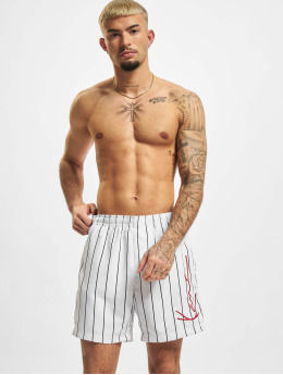Karl Kani Swim shorts Pinstripe white