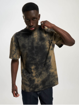 Karl Kani T-shirts Woven Signature Washed Print grå