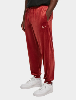 Karl Kani tepláky Small Signature Velvet èervená