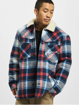 Karl Kani Transitional Jackets Chest Signature Heavy Flannel Shirt Transition  beige