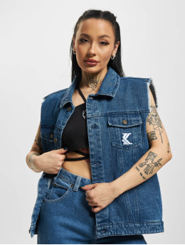 Karl Kani Veste sans manche OG Denim bleu