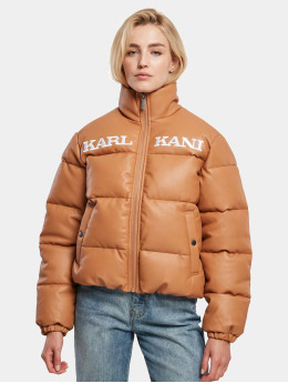 Karl Kani Winter Jacket Retro Puffer PU brown