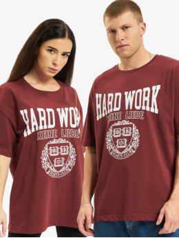 Keine Liebe T-Shirt Hard Work rouge