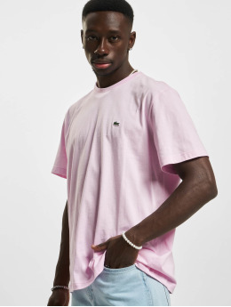 Lacoste Classic T-Shirt Short Sleeved Crew Neck rosa