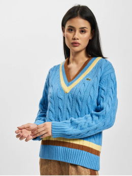Lacoste Swetry V-Neck niebieski