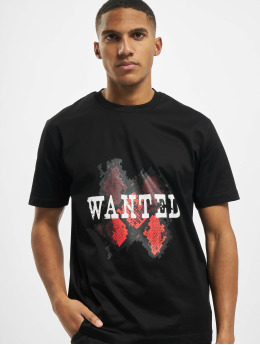 Les Hommes T-skjorter Wanted  svart