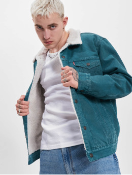 Levi's® Denim Jacket Type 1 Sherpa Trucker green