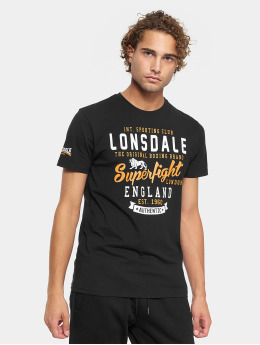 Lonsdale London t-shirt Tobermory zwart