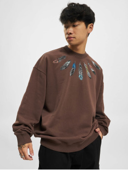 Marcelo Burlon Pullover Collar Feathers Comfort braun
