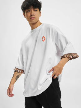 Marcelo Burlon T-skjorter Fringes hvit