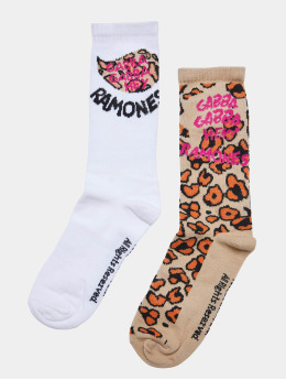 Merchcode Socken Ramones 2-Pack  weiß