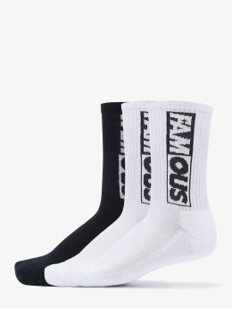 Merchcode Socks Famous 3-Pack white