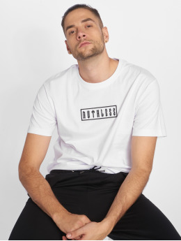 Merchcode | Ruthless Patch blanc Homme T-Shirt