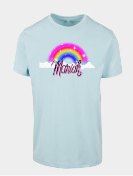 Merchcode T-Shirt Ladies Mariah Rainbow  blau