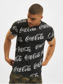 Merchcode T-Shirt Coca Cola Aop schwarz