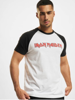 Merchcode T-Shirty Iron Maiden Logo Baseball czarny