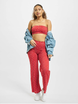 Missguided Anzug Missguided Coord Bandeau   Trouser Set  rot