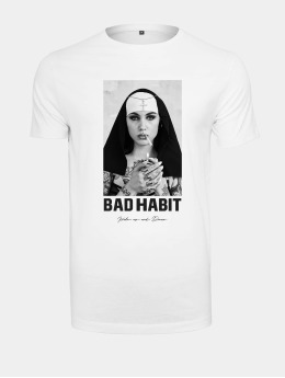 Mister Tee Camiseta Bad Habit blanco