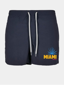 Mister Tee Kúpacie šortky Miami Beach modrá
