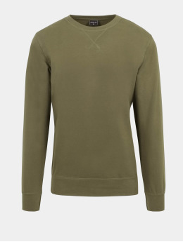 Mister Tee Pullover Plain Crewneck olive