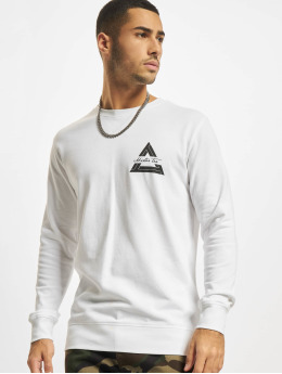 Mister Tee Pullover Triangle Neck weiß