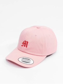 Mister Tee Snapback Caps Letter M Low Profile pink