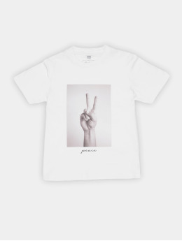Mister Tee T-shirt Peace Sign bianco