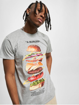 Mister Tee t-shirt A Burger grijs