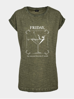 Mister Tee T-Shirt Ladies F-Word olive