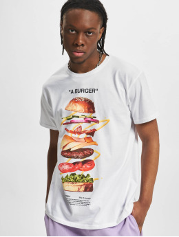 Mister Tee T-shirts  A Burger hvid