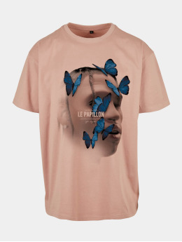 Mister Tee Upscale T-Shirt  Le Papillon Oversize rose