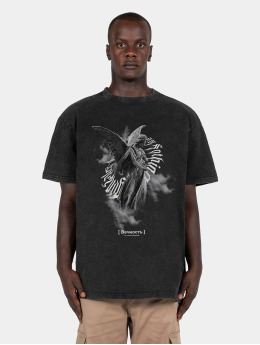 MJ Gonzales Camiseta Angel 3.0 X Acid Washed Heavy Oversize  negro