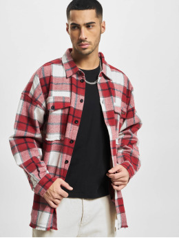 MJ Gonzales Transitional Jackets Heavy Flannel Oversized  red
