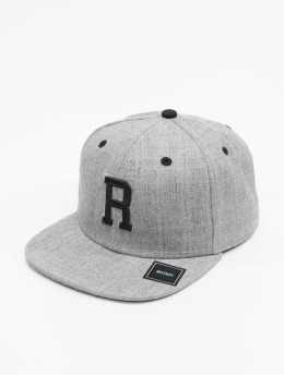 MSTRDS Snapback Caps Letter R szary