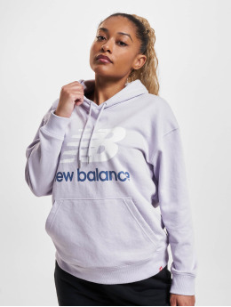 New Balance Hoodie Essentials Stacked Logo purple