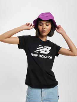New Balance T-shirts Essentials Stacked Logo sort