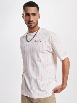 New Era Camiseta Pinstripe Oversized  blanco
