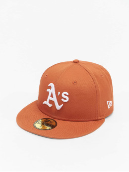 New Era Casquette Fitted Mlb Oakland Athletics League Essential 59fifty orange