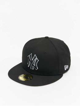 New Era Fitted Cap Mlb New York Yankees Team Outline 59fifty schwarz
