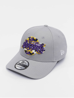 New Era Snapback Caps NBA Los Angeles Lakers Wild Camo 9Forty grå
