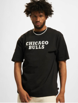 New Era T-Shirt NBA Chicago Bulls Washed Pack Wordmark OS noir
