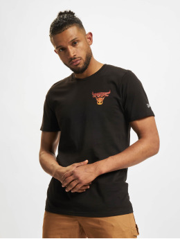 New Era T-Shirt NBA Chicago Bulls Back Body Water Print noir