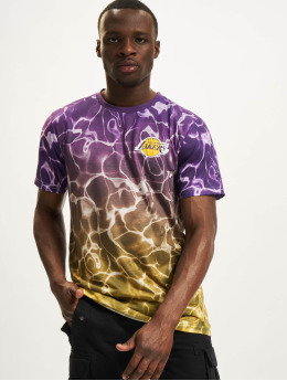 New Era T-Shirt NBA Los Angeles Lakers Team Color Water Print white