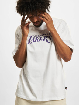 New Era T-shirts NBA Los Angeles Lakers Washed Pack Wordmark OS hvid