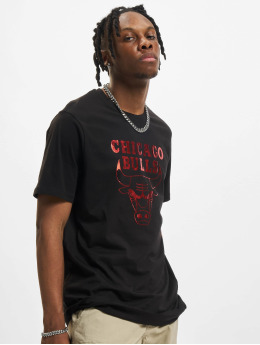 New Era T-skjorter NBA Chicago Bulls Foil svart