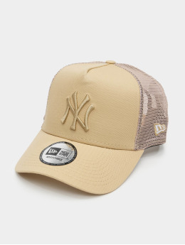 New Era Trucker Cap 940 AF Tonal Mesh New York Yankees beige