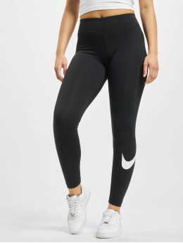 Nike Leggings/Treggings Sportswear Essential GX MR Swoosh  sort