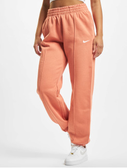 Nike Spodnie do joggingu Essentials Clctn Flc Mr czerwony