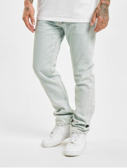 Off-White Slim Fit Jeans Diagonal Stripe blau