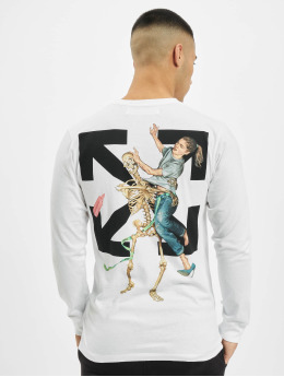 Off-White T-Shirt manches longues Pascal Skeleton blanc